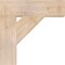Ekena Millwork Traditional Block Smooth Bracket, Douglas Fir, 5 1/2"W x 22"D x 22"H BKT06X22X22TRA05SDF - alternate 2